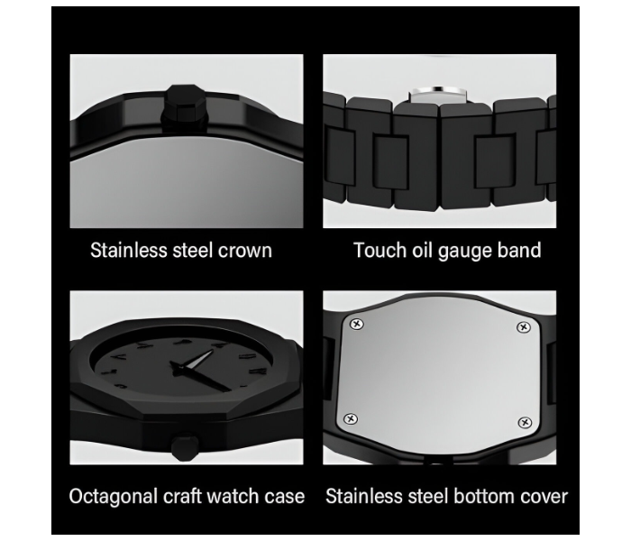 Aura Watch, Black Arabic Aura Watch, Lightweight Fiber Body with Arabic Dial, Black AURA Watch
