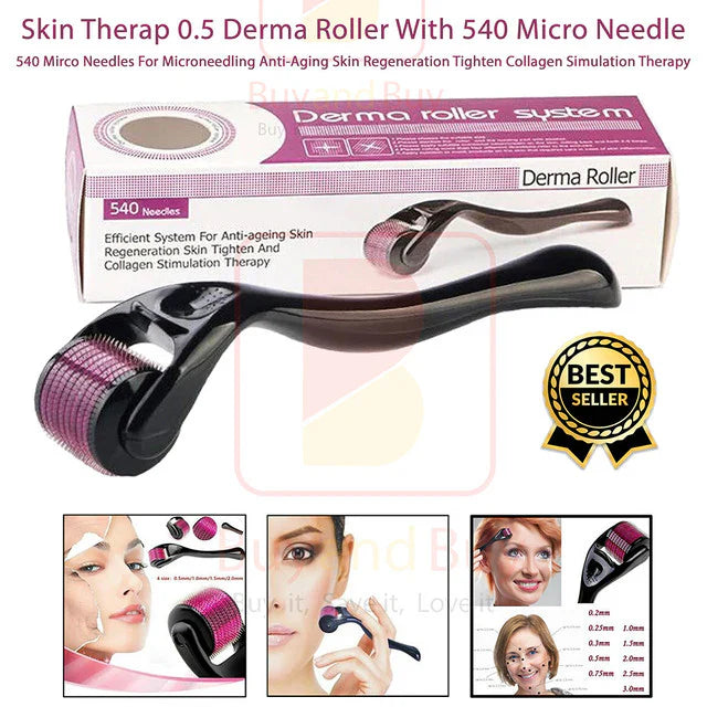 Titanium Needles Derma Roller with Box 0.5mm Length Size