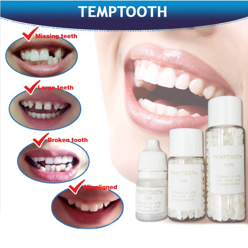 Teeth Gap Filler,Neyared Chipped Tooth Repair, Replacement Missing Teeth Gap Filler, Teeth Glue, Temporary Moldable Granules