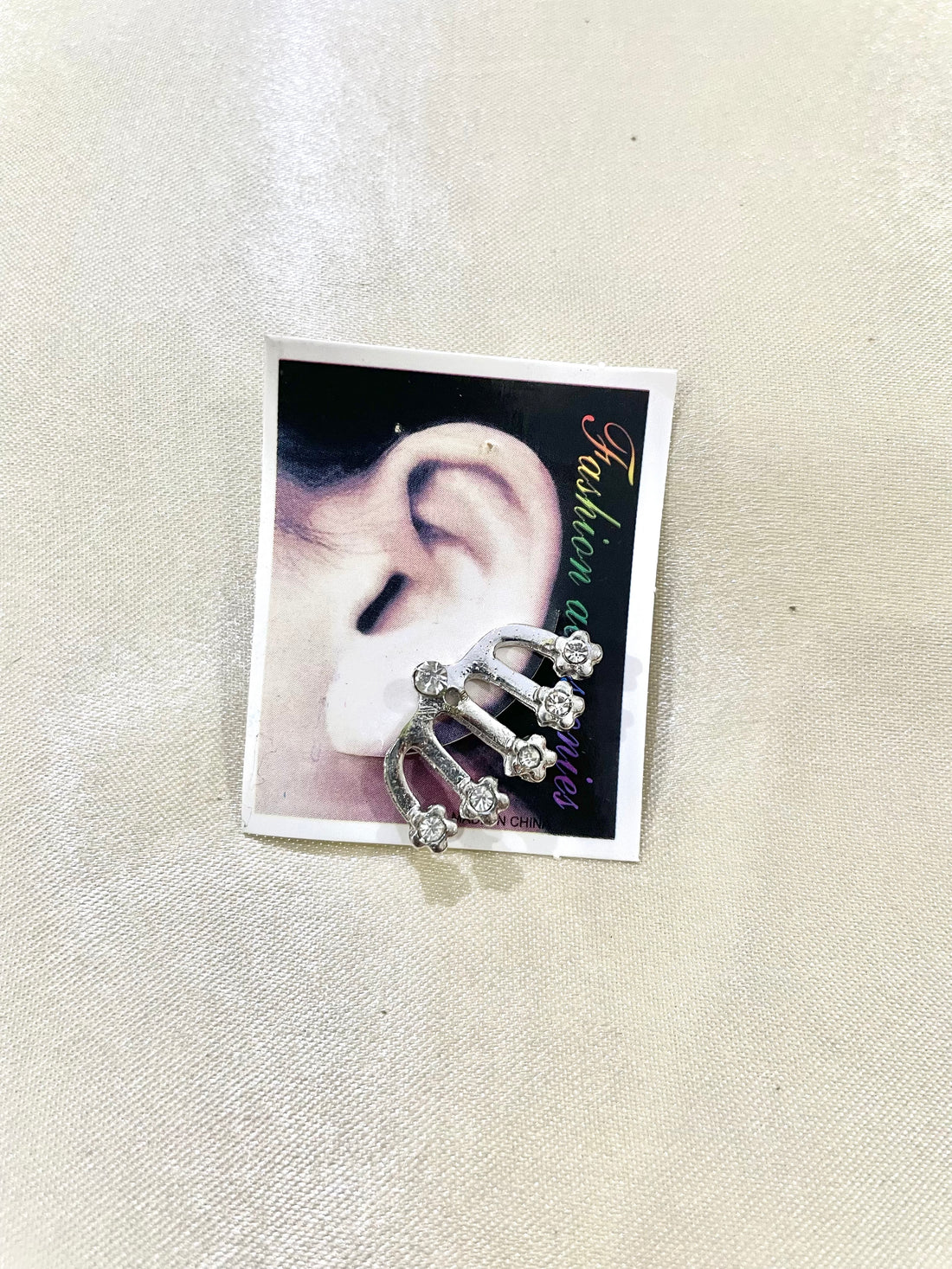 Diamond cluster cocktail earring pair