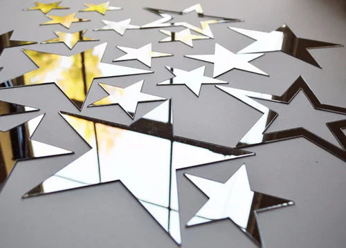 3D Acrylic Decor Mirror Wall Sticker for Dining Room Wall Decor for Dining Room Wall Decor