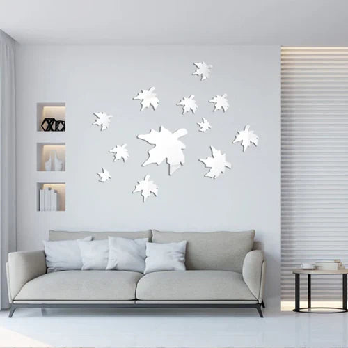 3D Acrylic Decor Mirror Wall Sticker for Dining Room Wall Decor for Dining Room Wall Decor