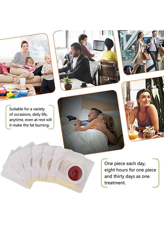 30Pcs Slimming Belly Patches for Weight Loss β Natural Fat Burning Navel Stickers with Wormwood Essence β Belly Waist Plaster for Belly Button Care, Fat Burning Stickers for Effective Body Contouring
