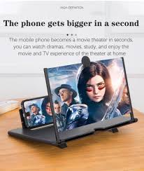 3D Phone Screen Magnifier Portable Amplifier for Movies & Videos, Enlarged View for Comfortable Mobile Watching