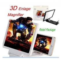 3D Phone Screen Magnifier Portable Amplifier for Movies & Videos, Enlarged View for Comfortable Mobile Watching