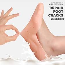 Anti Crack Full Length Silicone Foot Protector Moisturizing Socks for Foot-Care and Heel Cracks, heel pain.