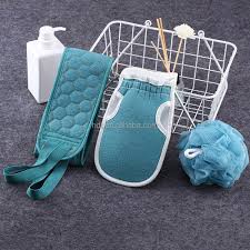 3 Pieces Bath Shower Sponge Set for Cleaning Body, Bath Back Scrubber, Exfoliating Gloves, Honeycomb Sponge.