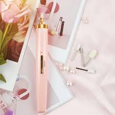 Salon Nails Kit, Electronic Rechargeable Nail File and Full Manicure and Pedicure Tool, Electronic Rechargeable Nail File, Buffer, Cuticles and Nail Polish Remover