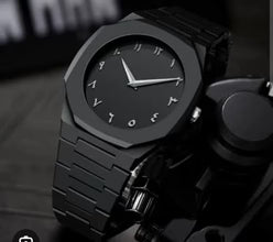 Aura Watch, Black Arabic Aura Watch, Lightweight Fiber Body with Arabic Dial, Black AURA Watch