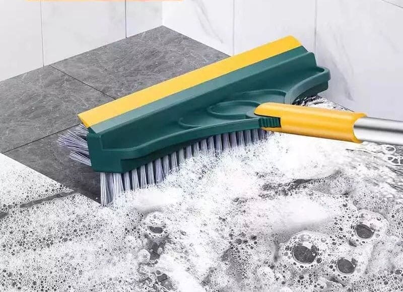 3 in 1 Floor Scrubber Wiper Brush, 3 In 1 V Shaped Cleaning Brush, Floor Scrub Magic Broom With Long Handle, Floor Cleaning Brush, Long Handle Stiff Broom