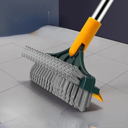 3 in 1 Floor Scrubber Wiper Brush, 3 In 1 V Shaped Cleaning Brush, Floor Scrub Magic Broom With Long Handle, Floor Cleaning Brush, Long Handle Stiff Broom