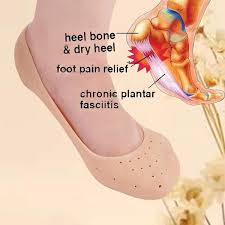 Anti Crack Full Length Silicone Foot Protector Moisturizing Socks for Foot-Care and Heel Cracks, heel pain.