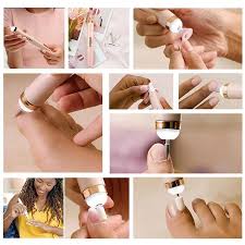Salon Nails Kit, Electronic Rechargeable Nail File and Full Manicure and Pedicure Tool, Electronic Rechargeable Nail File, Buffer, Cuticles and Nail Polish Remover