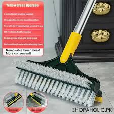 3 in 1 Floor Scrubber Wiper Brush, 3 In 1 V Shaped Cleaning Brush, Floor Scrub Magic Broom With Long Handle, Floor Cleaning Brush, Long Handle Stiff Broom