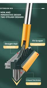 3 in 1 Floor Scrubber Wiper Brush, 3 In 1 V Shaped Cleaning Brush, Floor Scrub Magic Broom With Long Handle, Floor Cleaning Brush, Long Handle Stiff Broom