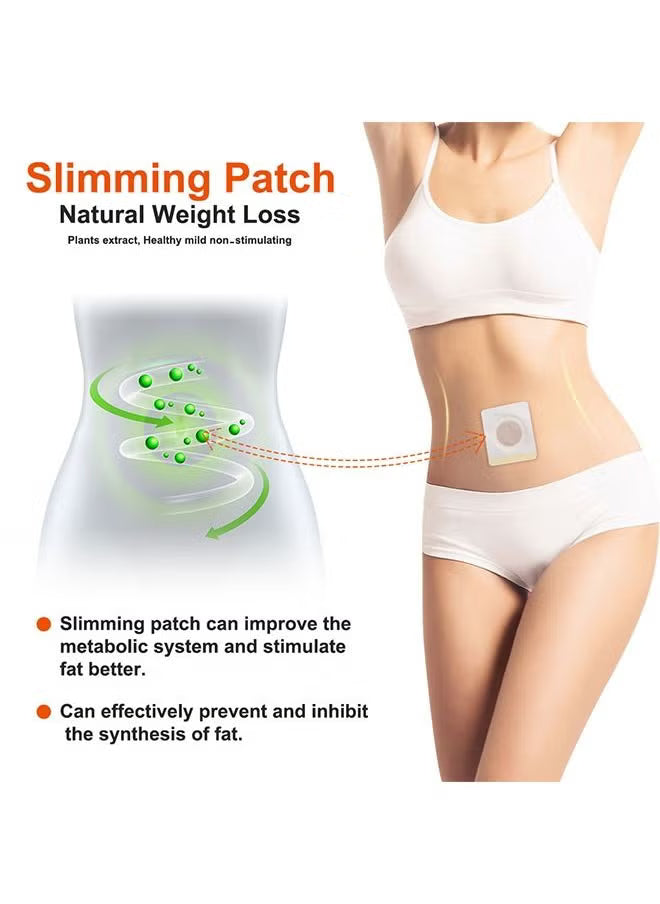 30Pcs Slimming Belly Patches for Weight Loss – Natural Fat Burning Navel Stickers with Wormwood Essence – Belly Waist Plaster for Belly Button Care, Fat Burning Stickers for Effective Body Contouring