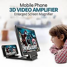 3D Phone Screen Magnifier Portable Amplifier for Movies & Videos, Enlarged View for Comfortable Mobile Watching
